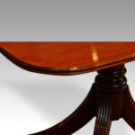 12 Seat twin pillar mahogany Georgian style dining table - Image 5