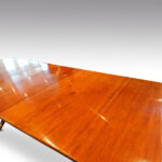 12 Seat twin pillar mahogany Georgian style dining table - Image 6