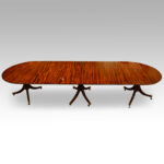 12 seat Mahogany 3 pillar dining table