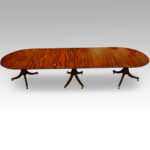 12 seat Mahogany 3 pillar dining table - Image 4