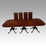 Large George V mahogany dining table