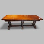 16 seat oak refectory draw leaf dining table - Image 3