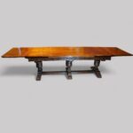 16 seat oak refectory draw leaf dining table