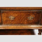 18th Century Oak Pot Board Dresser Base – Antique Sideboard with Brass Handles - Image 9