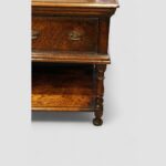 18th Century Oak Pot Board Dresser Base – Antique Sideboard with Brass Handles - Image 3