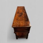 18th Century Oak Pot Board Dresser Base – Antique Sideboard with Brass Handles - Image 2