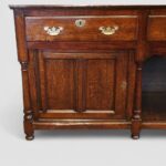 18th Century Oak Dresser Base with Wide Central Dog Kennel - Image 9
