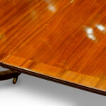 Regency style mahogany 3 pillar dining table - Image 4