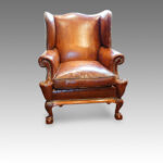 Leather wing chair 1920's