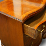 1920's small mahogany serpentine chest - Image 5