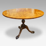 Walnut coffee table of oval shape - Image 4