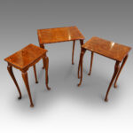 1930's walnut nest of tables - Image 3