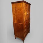 George V walnut tallboy - Image 9