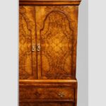 George V walnut tallboy - Image 4