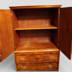 George V walnut tallboy - Image 3