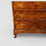 George V walnut tallboy - Image 2