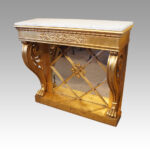19thc. Empire gilt console table