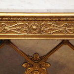 19thc. Empire gilt console table - Image 9