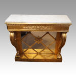 19thc. Empire gilt console table - Image 8