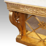 19thc. Empire gilt console table - Image 7