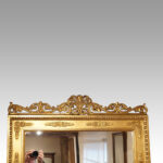 19thc gilt Regency full length mirror - Image 2