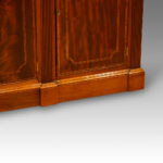 19thc. mahogany inlaid small library bookcase - Image 4