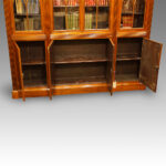 19thc. mahogany inlaid small library bookcase - Image 6