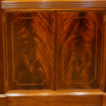 19thc. mahogany inlaid small library bookcase - Image 7