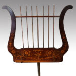 19thc inlaid mahogany music stand - Image 3