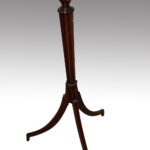 19thc inlaid mahogany music stand - Image 5