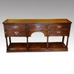 19thc oak dresser base