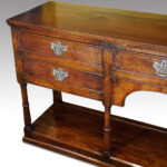 19thc oak dresser base - Image 7