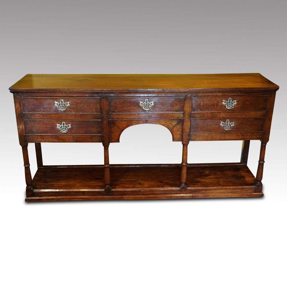 19thc-oak-dresser-base.jpg 19thc oak dresser base - Image 1