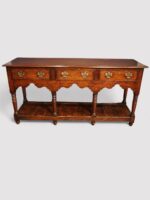 19thc oak pot board dresser base