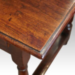 19thc oak  2 drawer side table - Image 11