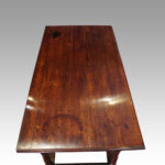 19thc oak  2 drawer side table - Image 3
