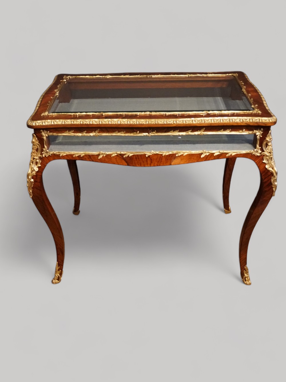 19thc-rosewood-curio-cabinet-.jpg Large19thc rosewood curio cabinet - Image 1