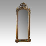 19thc. gilt and eglomise pier mirror