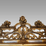 19thc. gold and platinum leaf mirror - Image 5