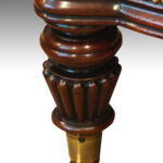 William IV mahogany leather reading chair Now Sold - Image 7