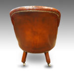 William IV mahogany leather reading chair Now Sold - Image 4