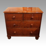 19thc. mahogany chest of drawers