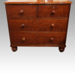 19thc. mahogany chest of drawers - Image 3