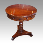 19thc. mahogany drum table