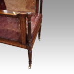 19thc. mahogany library chair - Image 8