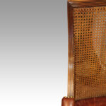 19thc. mahogany bergere library chair - Image 7