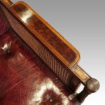 19thc. mahogany library chair - Image 7