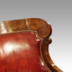 19thc. mahogany library desk chair - Image 7