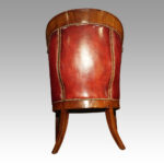19thc. mahogany library desk chair - Image 5