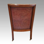 19thc. mahogany library chair - Image 3
